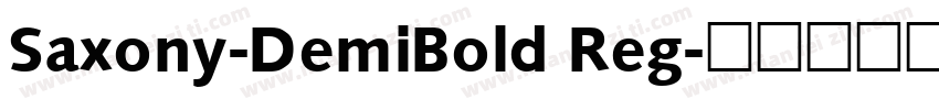 Saxony-DemiBold Reg字体转换